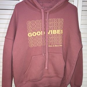 3/$20 Good Vibes Have A Nice Day Pink Hoodie